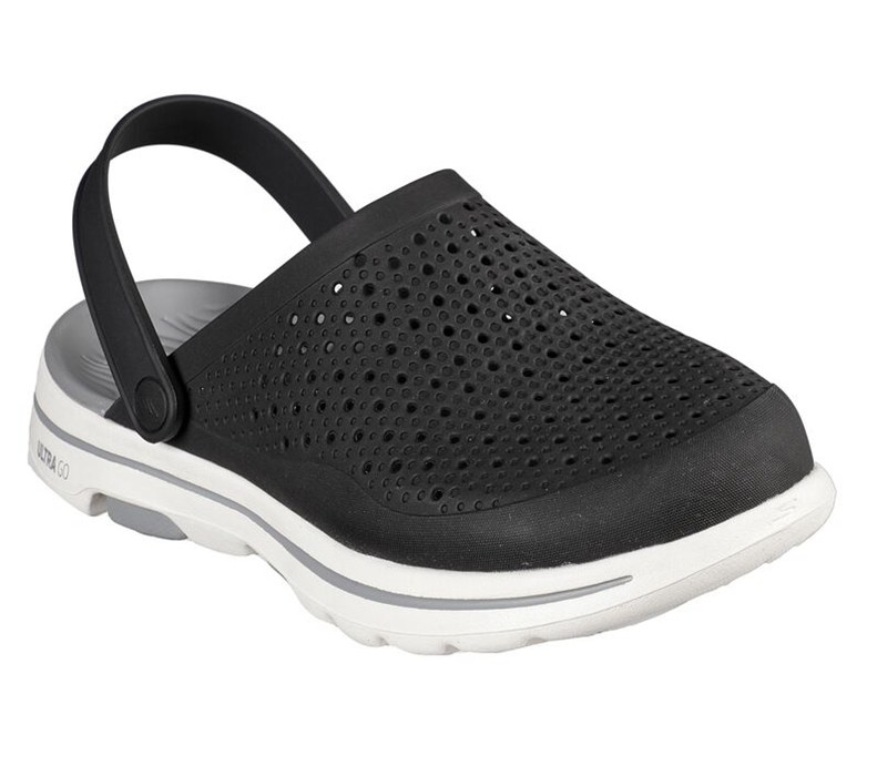 Skechers Herr Svarta/Grå Sandaler - Cali Gear: Gowalk 5 - Astonished - Sverige (BSOED-8605)